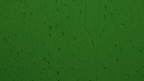 Closeup Green Screen Rain - Video Editing VFX element Stock Footage 294472455