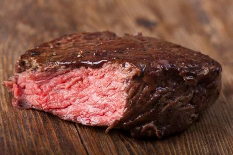 Closeup of a grilled steak Stock Photos
