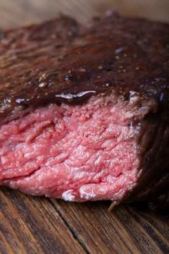 Closeup of a grilled steak Stock Photos