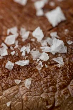 Closeup of a grilled steak Stock Photos