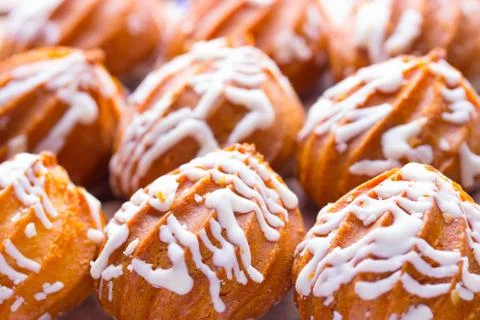 Closeup of a group of assorted cookies. Stock Photos