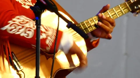 Closeup of a guitar 動画素材 118617936