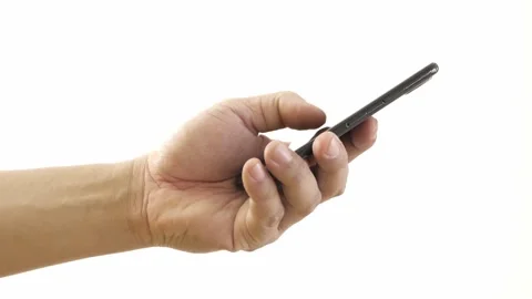 Closeup of Hand Using Smartphone for Connect a Community Stock Footage 229563884