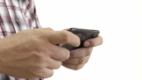 Closeup of Hand Using Smartphone for Connect a Community or Playing NFT Virtual  Stock Footage 230090889
