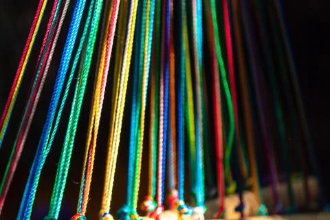 Closeup on handmade hammock Foto stock