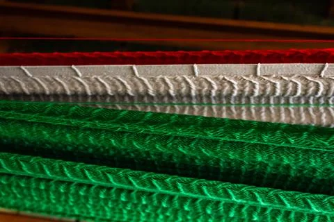 Closeup on handmade hammock Stock Photos