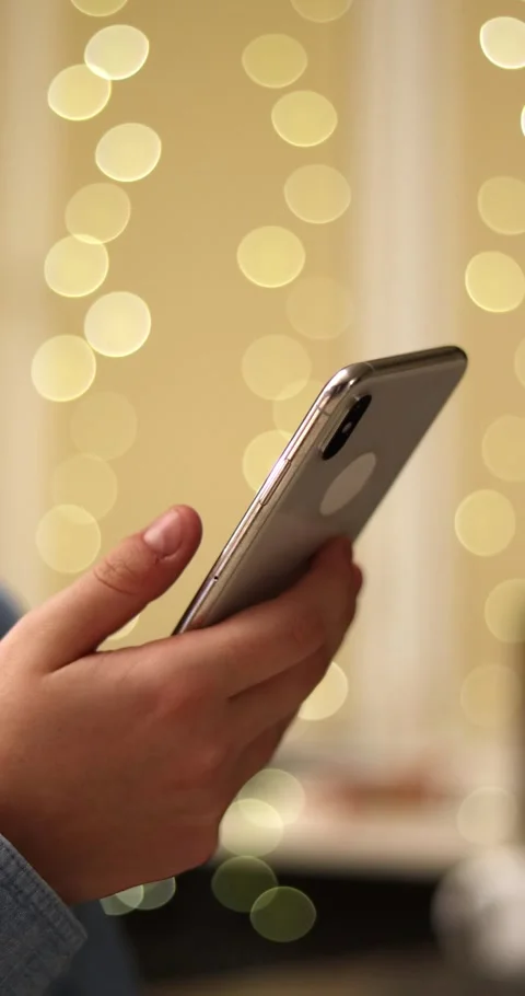 Closeup, hands and chat with smartphone for social media, connection and scro 動画素材 303348190