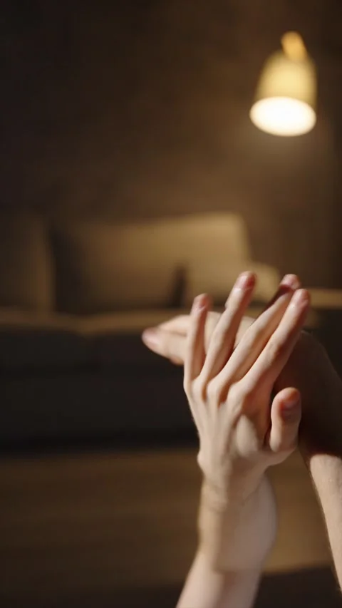 Closeup of hands doing smooth movements Stock Footage 246792727