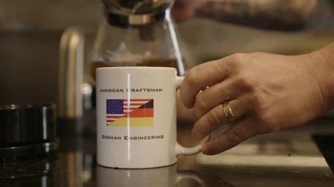 Closeup Hands making Coffee Stock Footage 197144874