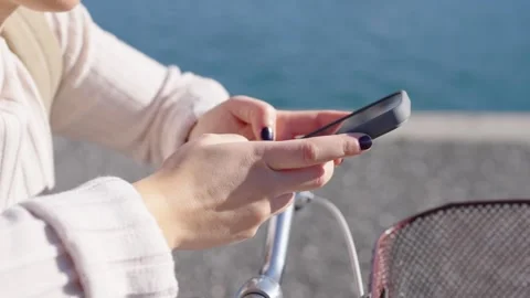 Closeup of hands typing on mobile phone. Stock Footage 288325962