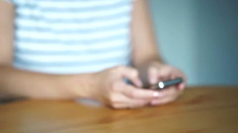 Closeup of hands typing sms Stock Footage 64990816