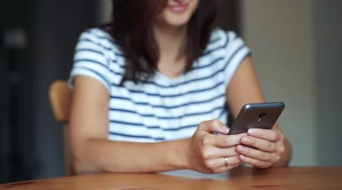 Closeup of hands typing sms Stock Footage 64991113