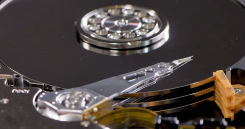 Closeup of harddrive Stock Footage 143250127