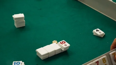 Closeup, high angle of people playing Okay Stock-Footage 100899430