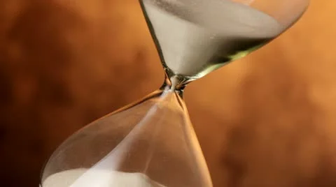 Closeup of hourglass Video stock 22129333