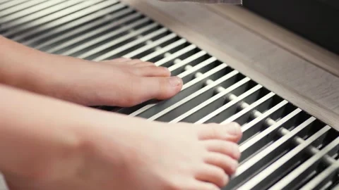  Closeup of house heating system. Floor radiator in apartment. Video stock 311805716