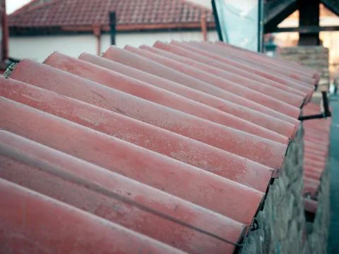 Closeup of the house rooftop Stock-Fotos
