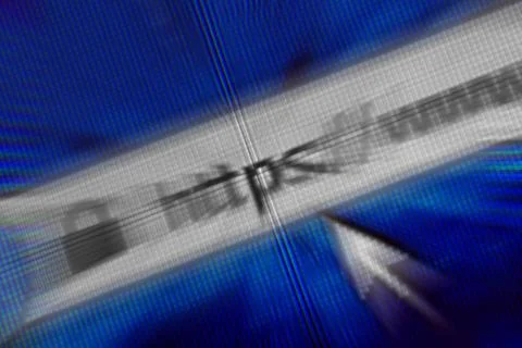 Closeup of Http Address in Web Browser in Shades of Blue Foto stock