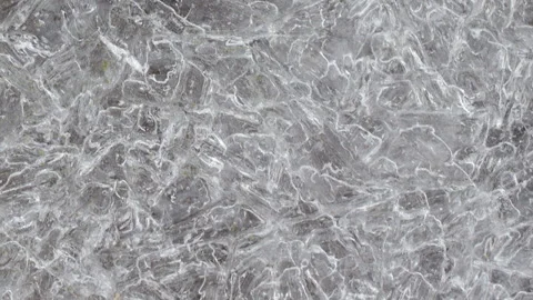 Closeup, ice texture with many cracks, slow motion, natural natural background Stock Footage 162623075