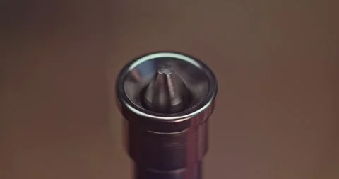 A CloseUp Image Capturing an Elegant and Stylish Juicer Nozzle with Contemporary Stock Footage 297952941