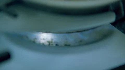 CloseUp Image Depicting a Heated Surface Within a Laboratory Environment and Set Stock Photos