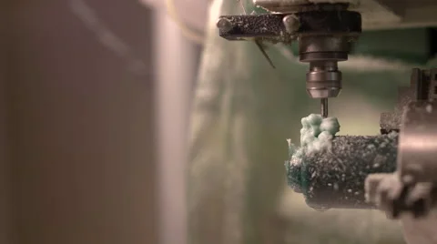 Closeup of Industrial Prototype Machining. Stock-Footage 60039350