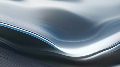 Closeup of intricate glass The rippled pattern on this glass is intricately Stock Footage 253928935