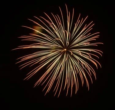 Closeup of isolated fireworks for compositing Stock Photos