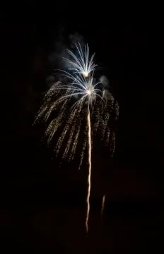 Closeup of isolated fireworks for compositing Foto stock