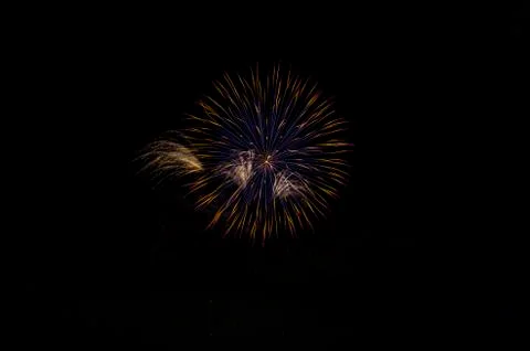 Closeup of isolated fireworks for compositing Stock Photos