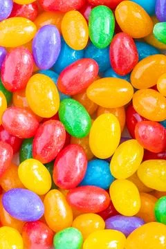 A closeup of jelly beans. Stock Photos