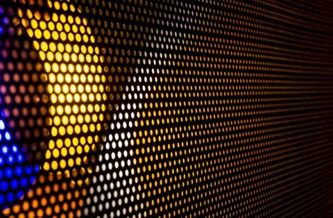 CloseUp LED blurred screen. LED soft background, abstract background idea for Foto stock