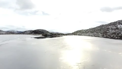Closeup to Loch Dubh Stock Footage 171781371