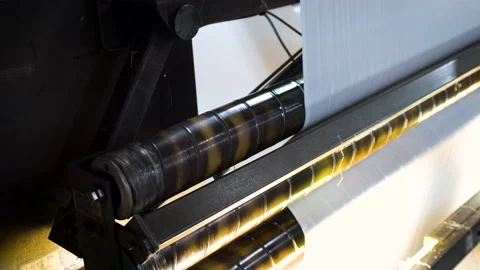 Closeup of loom in process. Weaving production. Stock Footage 139782314