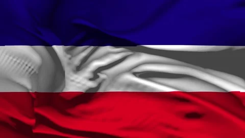 Closeup Los Altos Flag Wave Loop waving in wind Realistic Los Altos Flag bac Stock Footage 327631725