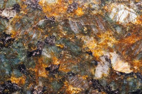 Closeup Macro Image of Surface of Dark Black Granite Stone Showing Natural .. Stock Photos