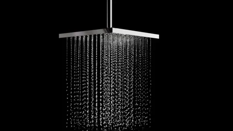 Closeup Macro isometric slow motion Rain shower droplet water Stock Footage 272316419