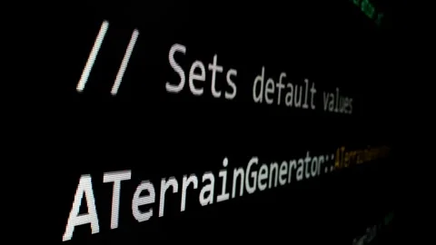 Closeup macro shot movement of coding script moving across LED screen. Stock Footage 244928322