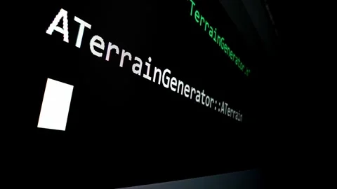 Closeup macro shot movement of coding script moving across LED screen. Stock Footage 245492647