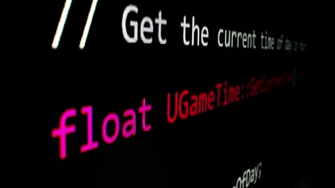 Closeup macro shot movement of coding script moving across LED screen. Stock Footage 245493112