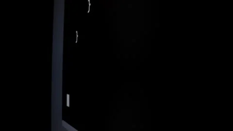 Closeup macro shot movement of coding script moving across LED screen. Stock Footage 246055715