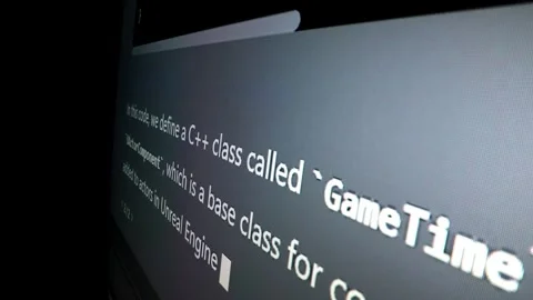 Closeup macro shot movement of coding script moving across LED screen. Stock Footage 246056816