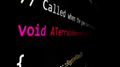 Closeup macro shot movement of coding script moving across LED screen. Stock Footage 246921842