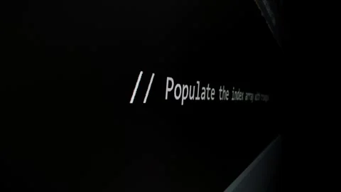 Closeup macro shot movement of coding script moving across LED screen. Stock Footage 247326340