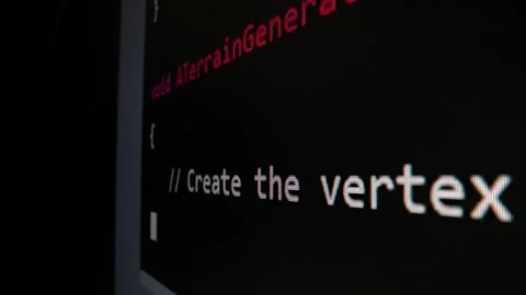 Closeup macro shot movement of coding script moving across LED screen. Stock Footage 247326409