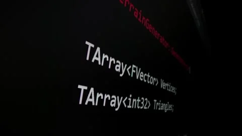 Closeup macro shot movement of coding script moving across LED screen. Stock Footage 247710710