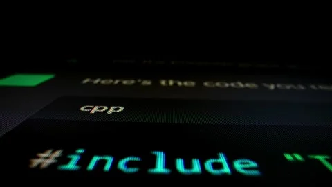 Closeup macro shot movement of coding script moving across LED screen. Stock Footage 253509167