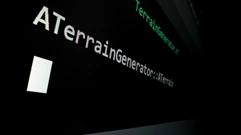 Closeup macro shot movement of coding script moving across LED screen. Stock Footage 254112538