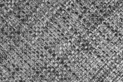 Closeup, macro texture of gray woven burlap fabric with thick threads and r.. Stock Photos