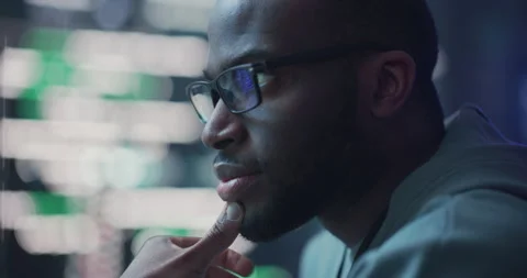 Closeup Male Programmer Writing Code Stock Footage 243286834